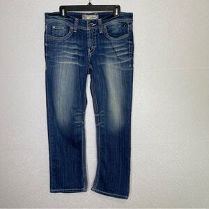 Buckle BKE Culture Thick Stitch Cropped Bootcut Jeans 31